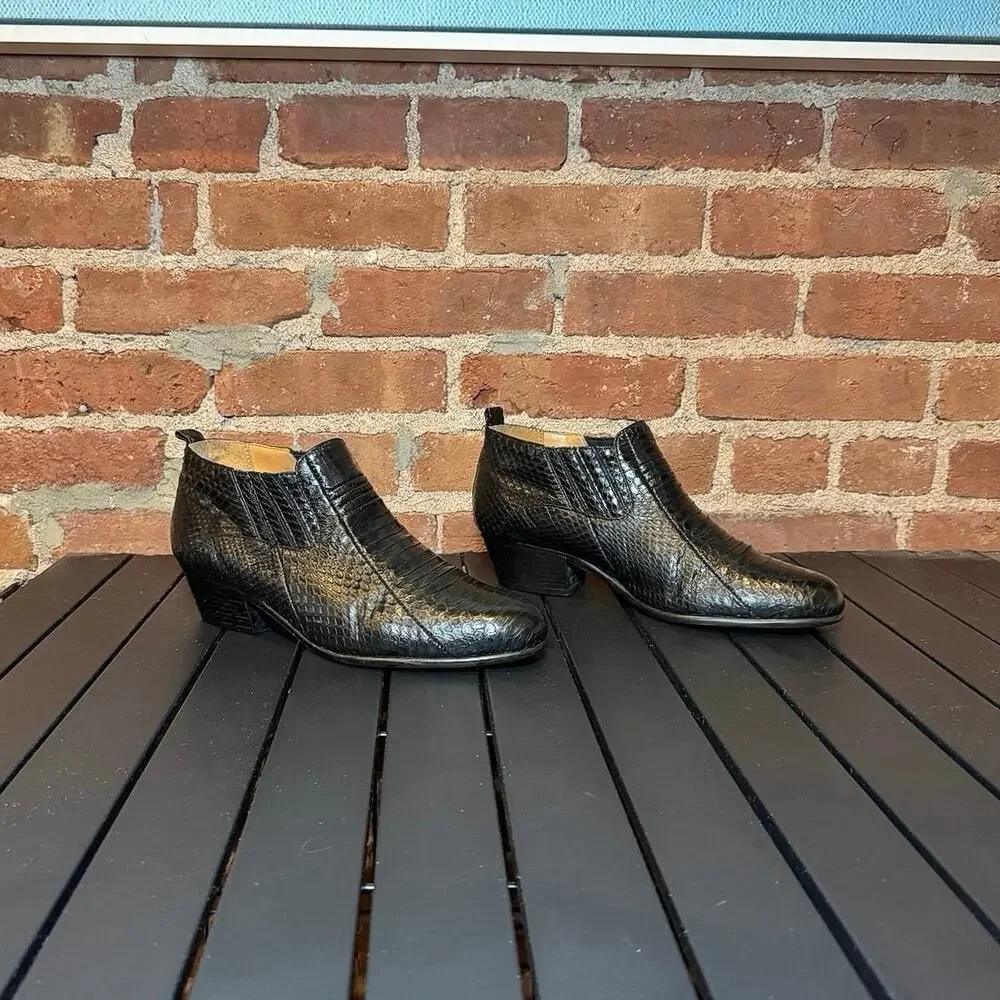 Giorgio Brutini Mens Private Collection Snake Skin Ankle Boots